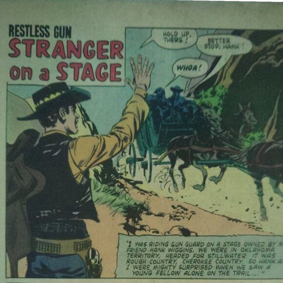 Rare Vintage "Restless Gun" Comic Book Published in 1961 - Picture 4 of 6